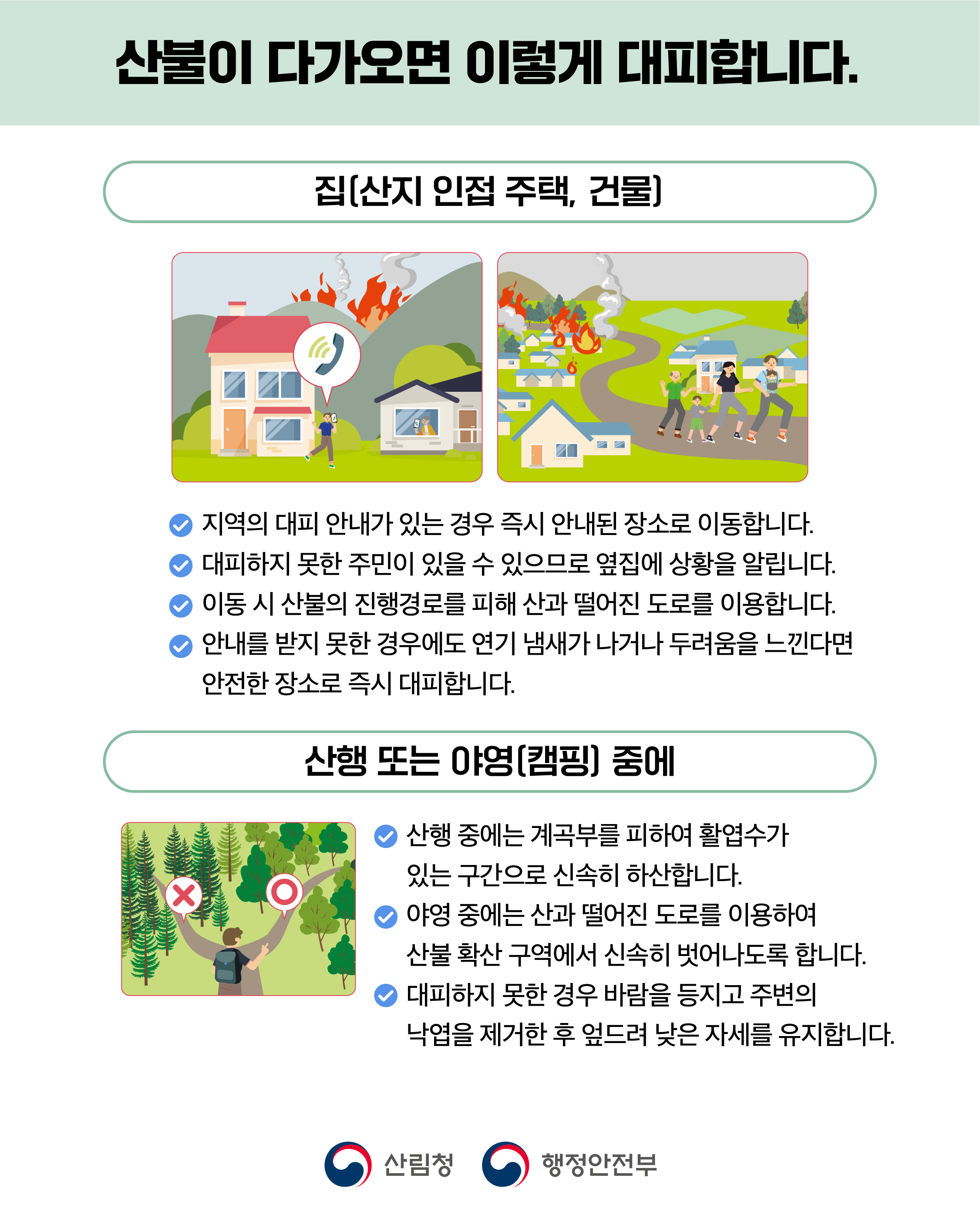 산불 국민행동요령 안내