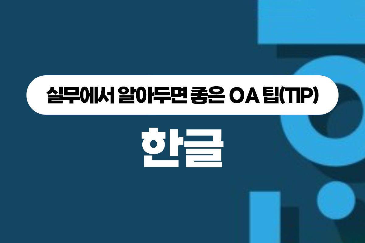 [HD]실무에서 알아두면 좋은 OA 팁(TIP) - 한글 썸네일