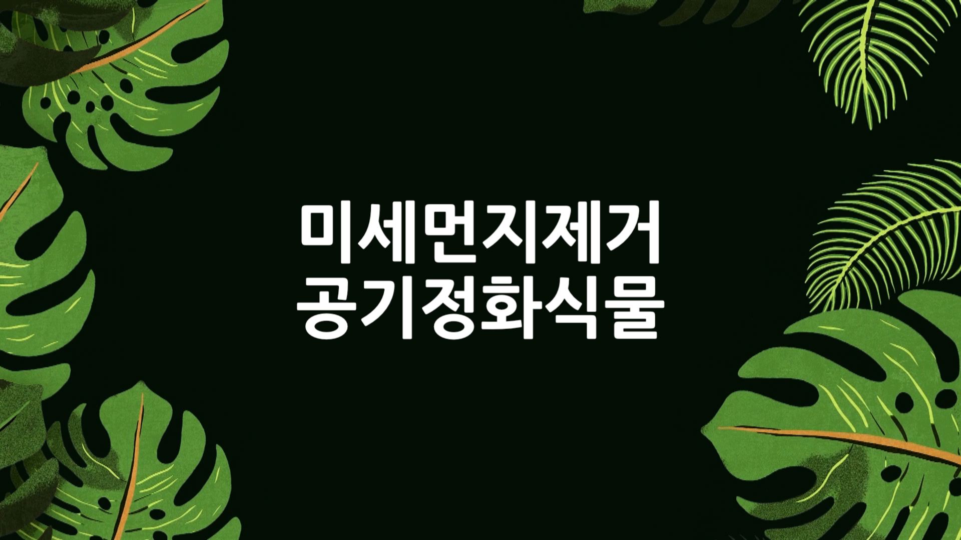 [농업기술센터] 미세먼지제거 공기정화식물 프로그램 사진 1